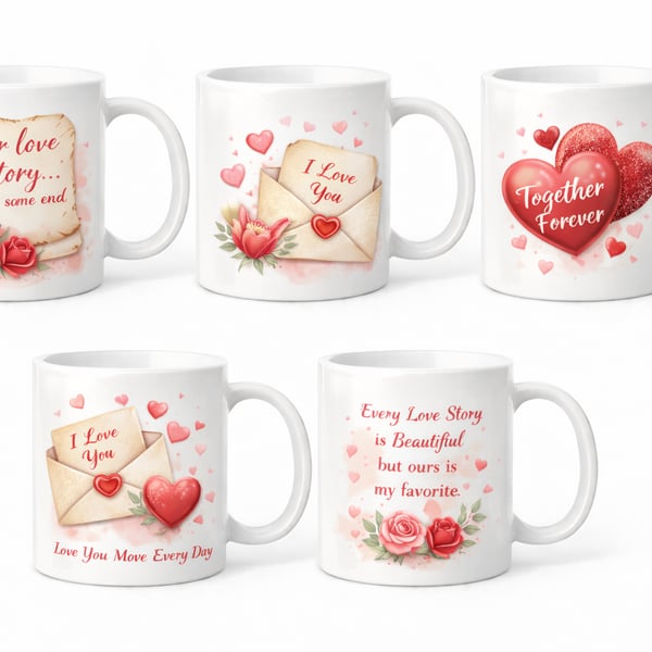 Valentine’s Love Quote Mug – Romantic 11oz Ceramic Gift