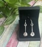 Handmade Solid Silver Flower Drop Earrings - Summer Seconds - Image 4