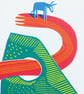 Donkey Monolith No.17 three-colour A3 screen-print - Image 3