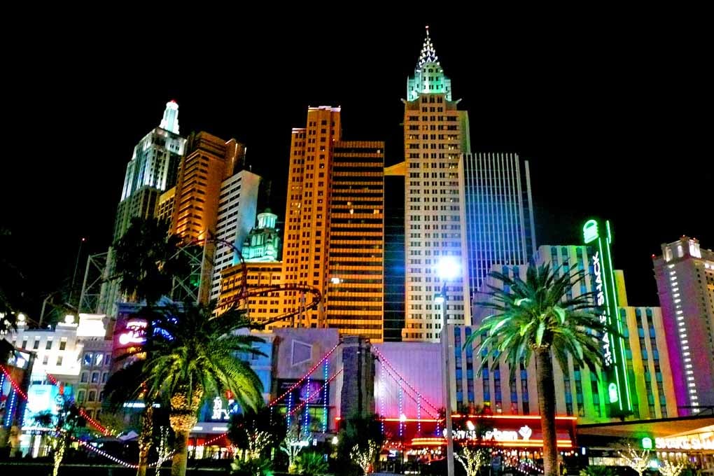 New York New York Hotel Las Vegas America Photograph Print