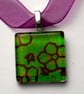 Glass Flower Kimono Pattern Pendant - UK Free Post - Image 2