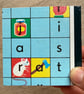 Scrabble for Juniors Coasters (Bottom Right - Green) - Upcycled from Real Board