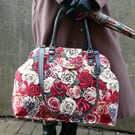 Rose tapestry Mary Poppins carpet bag travel bag overnight bag weekend holdall