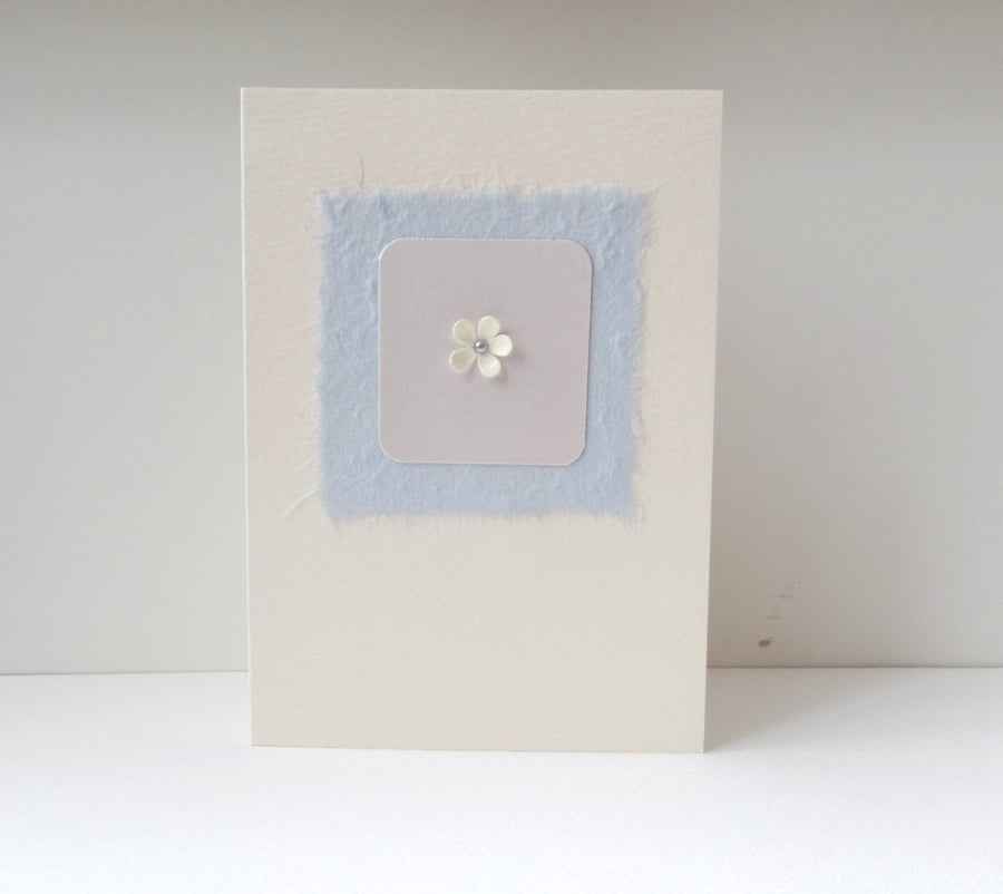 Tiny Flower Ivory Card