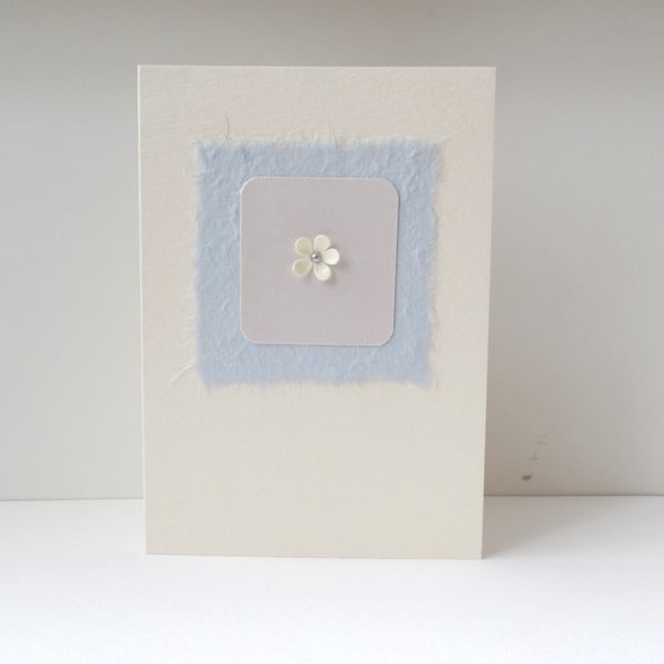 Tiny Flower Ivory Card