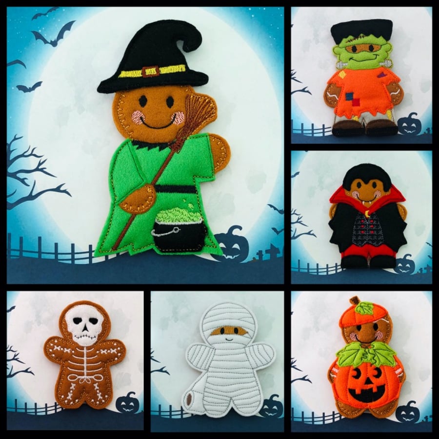 Halloween Gingerbread Hanging Decorations 