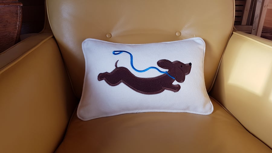 Dachshund cushion 