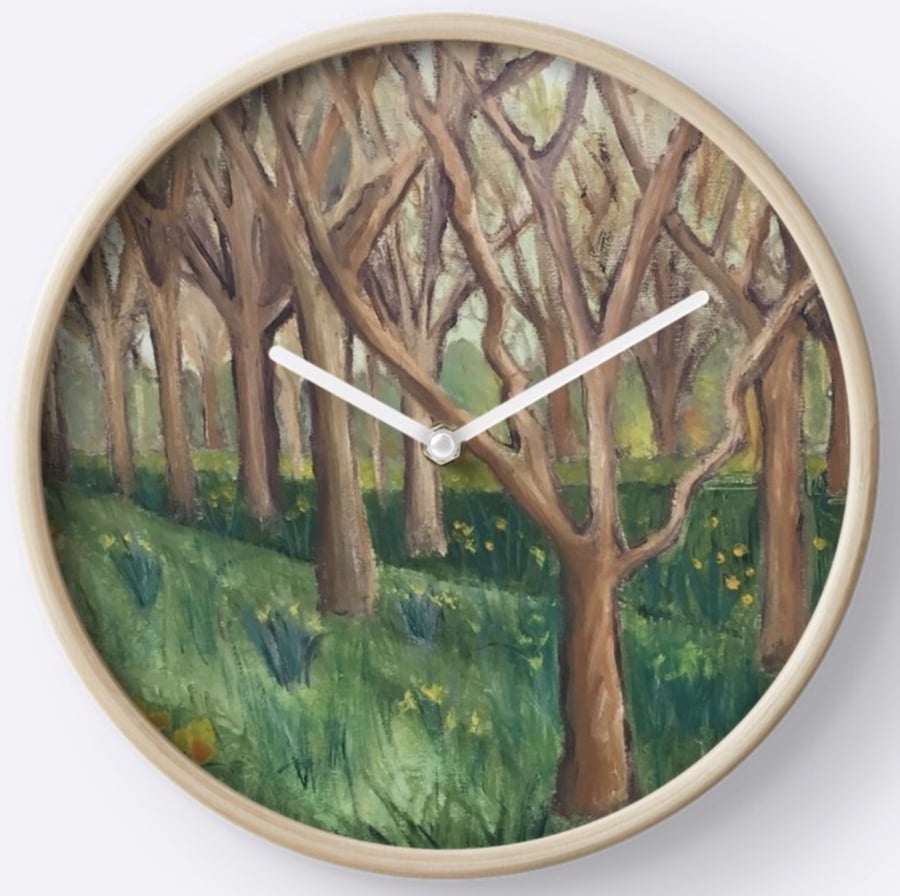 Beautiful Wall Clock Featuring The Painting ‘The Onset Of Spring’
