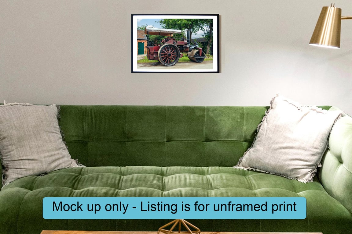 Steam road roller 16663 print