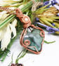 Heart Shaped Labradorite Copper Necklace