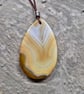 Yellow brown Onyx Teardrop Pendant - Image 1