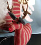 CHRISTMAS FOLKLORE SANTA & REINDEER BED SPRING ORNAMENT MADE TO ORDER - Image 7