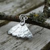 Midsummer moth recycled silver pendant