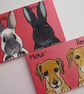 Personalised Pet Sign customised for rabbits guinea pigs cats dogs M NO HOLES - Image 4
