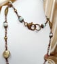Shoushan Stone with Turquoise Necklace - Image 2