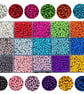 4mm 3D Illusion Acrylic Miracle Beads, a box of 4500pcs (300pcs x 15 colours) 