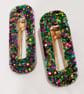 Christmas Green Hairclips Chunky Glitter Clip Barrette Hair Accessories - Image 3