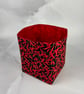 Chillis fabric basket, Chilli storage bin, Handmade - Image 5