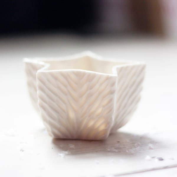 Star tealight holder