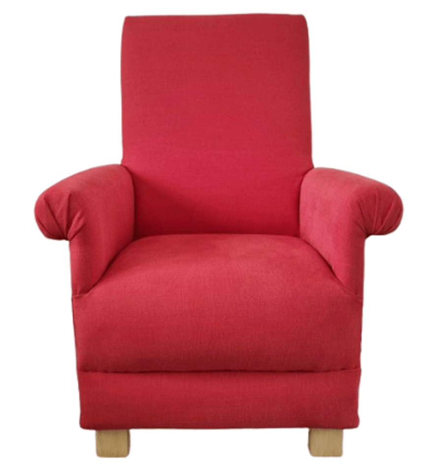 Laura Ashley Austen Chair Armchair Rosehip Red Fabric Accent Small Kitchen