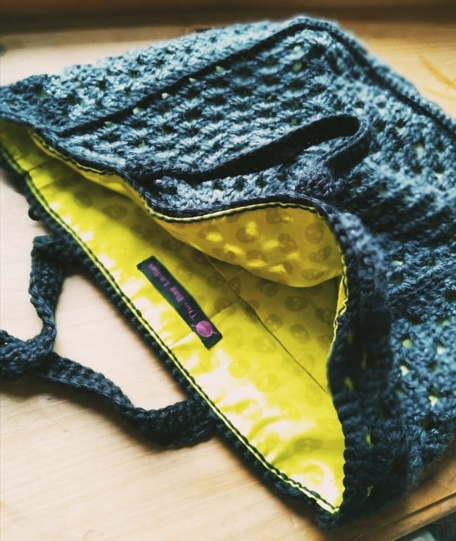 Gothic Granny Square Shopper