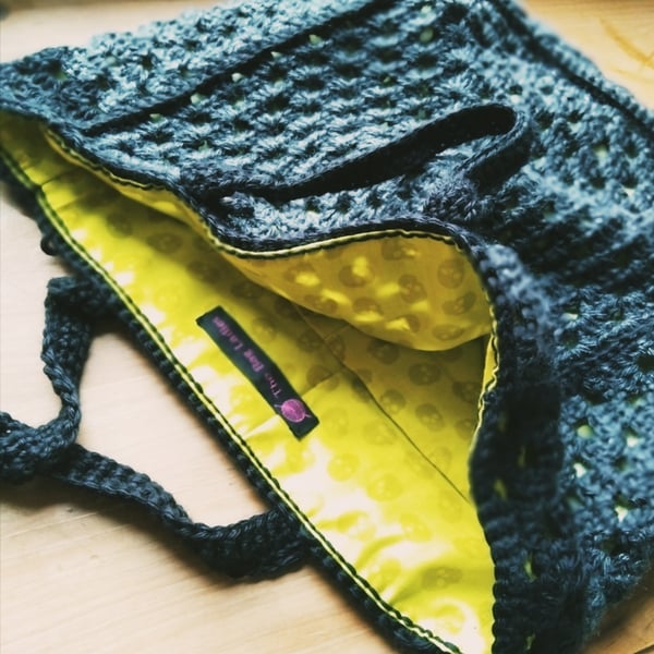 Gothic Granny Square Shopper