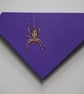 Gothic spider insect original art acrylic painting modern purple artwork  - Image 2