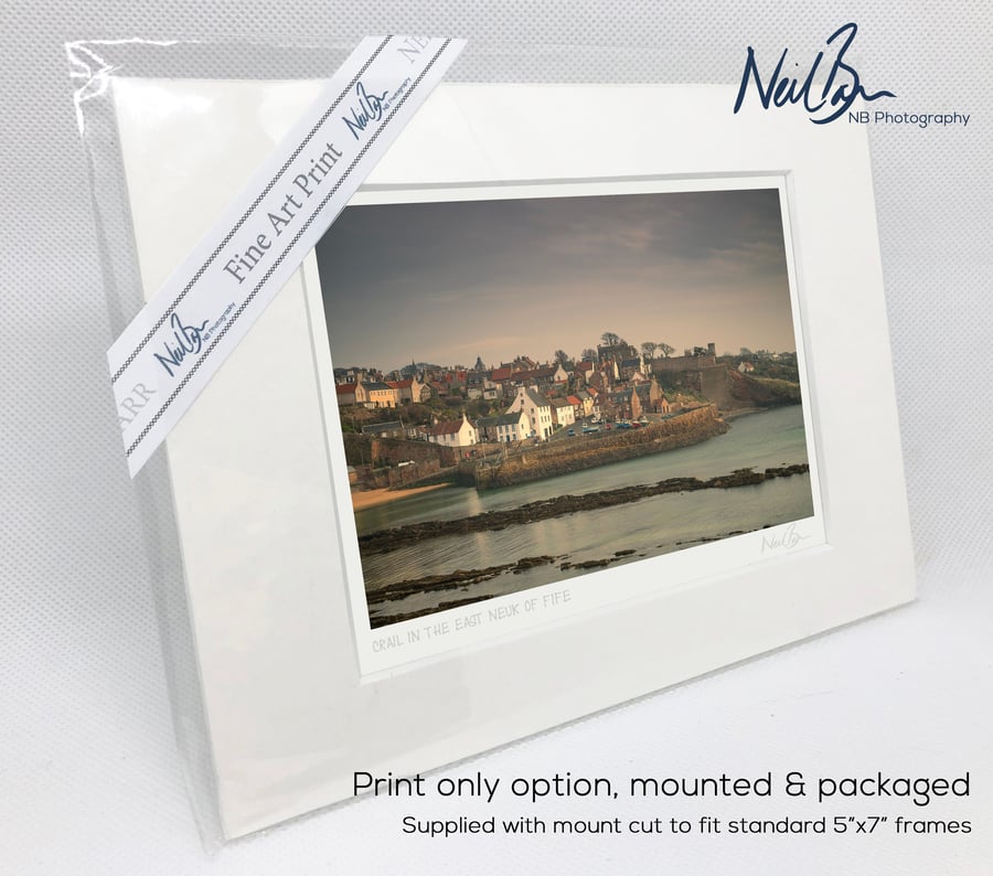 Crail in East Neuk of Fife Scotland - A6 (7" x 5") Unframed Print