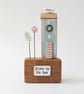 Tall Wooden Sea Hut with Clay Flower and Seagull 'Home by the Sea' - Image 2