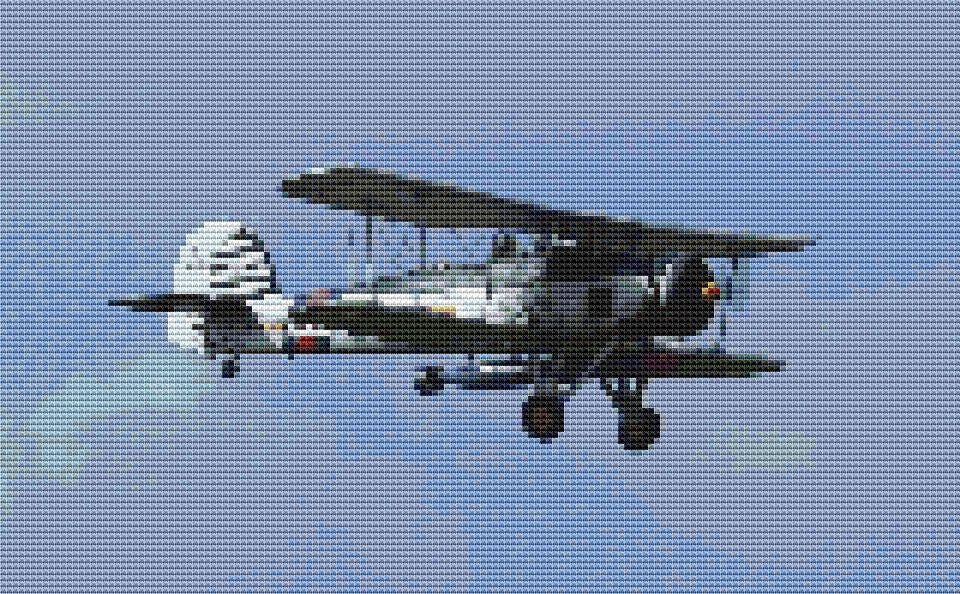Swordfish (plane) cross stitch kit