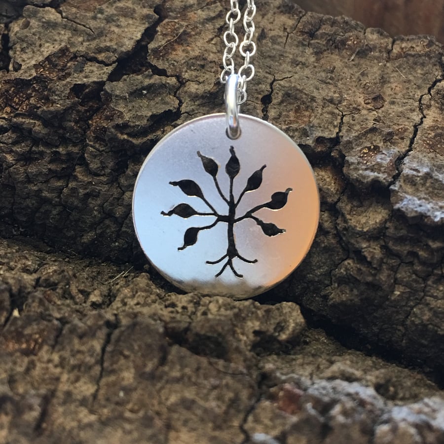 Tree of Life Silver Necklace, Pendant, Metalsmith, Handmade,