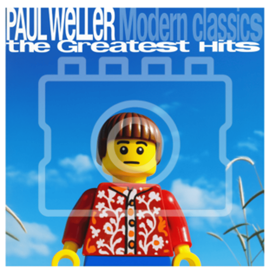 LEGO-Inspired Paul Weller – Modern Classics: The Greatest Hits 5x5" Print (Mount