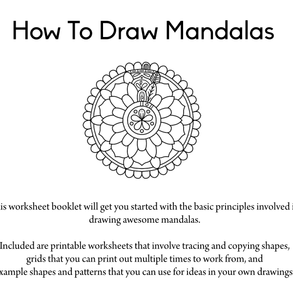 Workshop Booklet - How To Draw Mandalas 