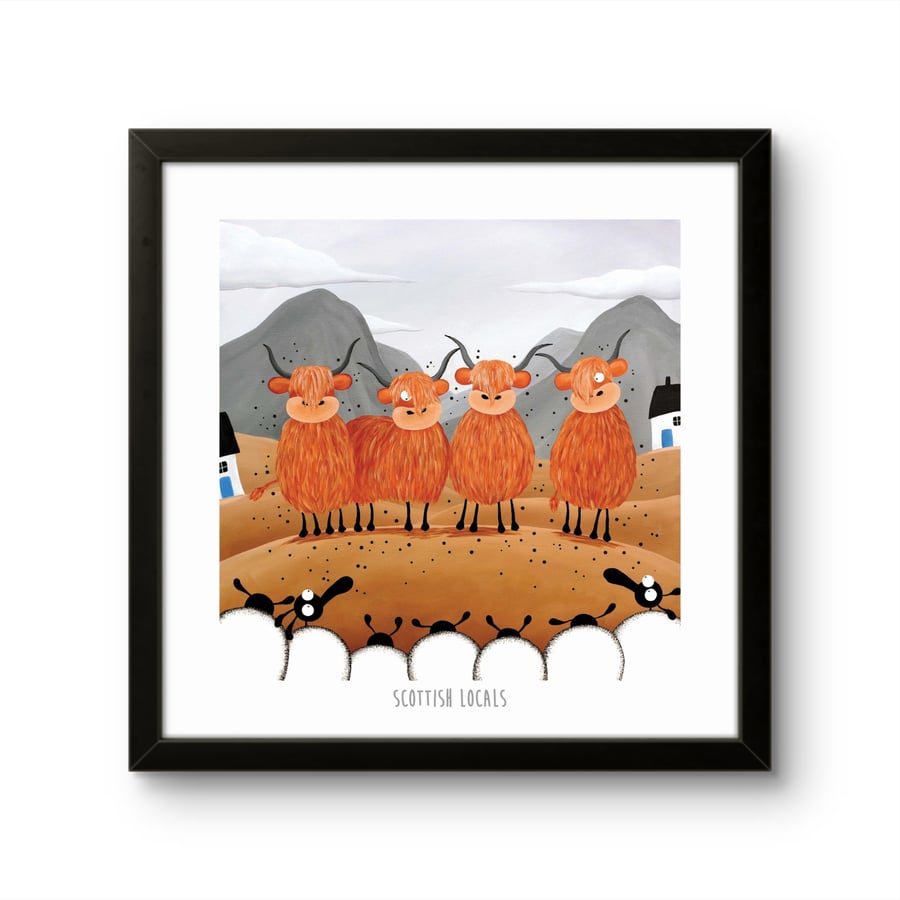 Scottish Locals - 10" print