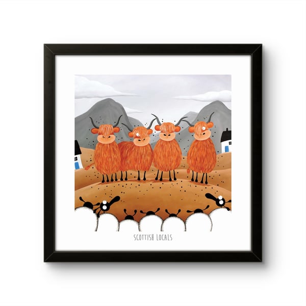 Scottish Locals - 10" print