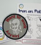 Went to Work Embroidered Iron on Patch - Image 1