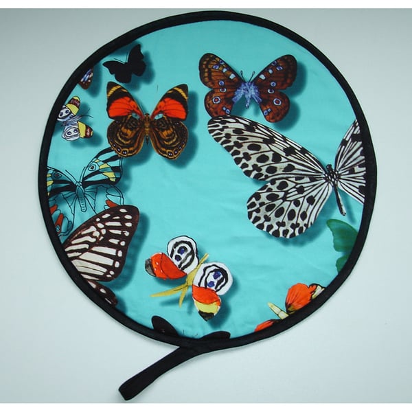 One Aga Hob Lid Mat Pad Hat Round Cover Surface Saver Butterflies