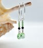 Black Spinel, Sterling Silver & Crystal Hoop Earrings, August Birthstone Gift - Image 5