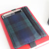 Tartan pencil case for bullet journal