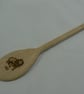 Wooden spoon with Leo star sign (pyrographed) - Image 1