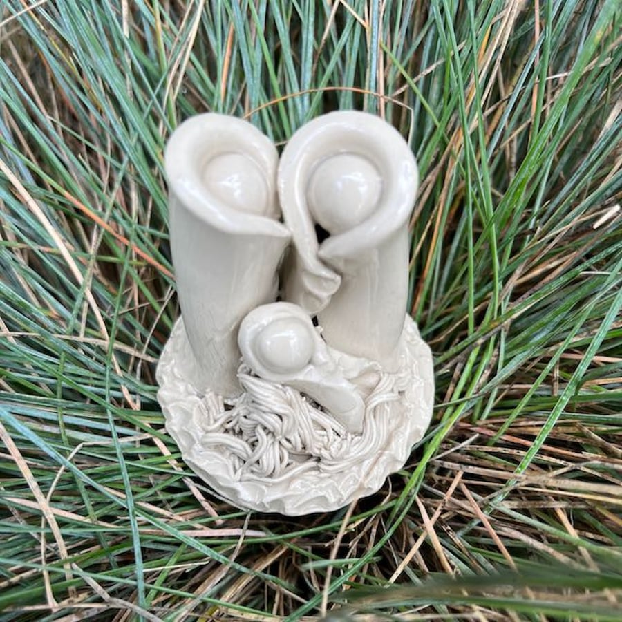 Handcrafted Ceramic Nativity Scene