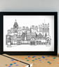 Rochdale Skyline Art Print - Image 3