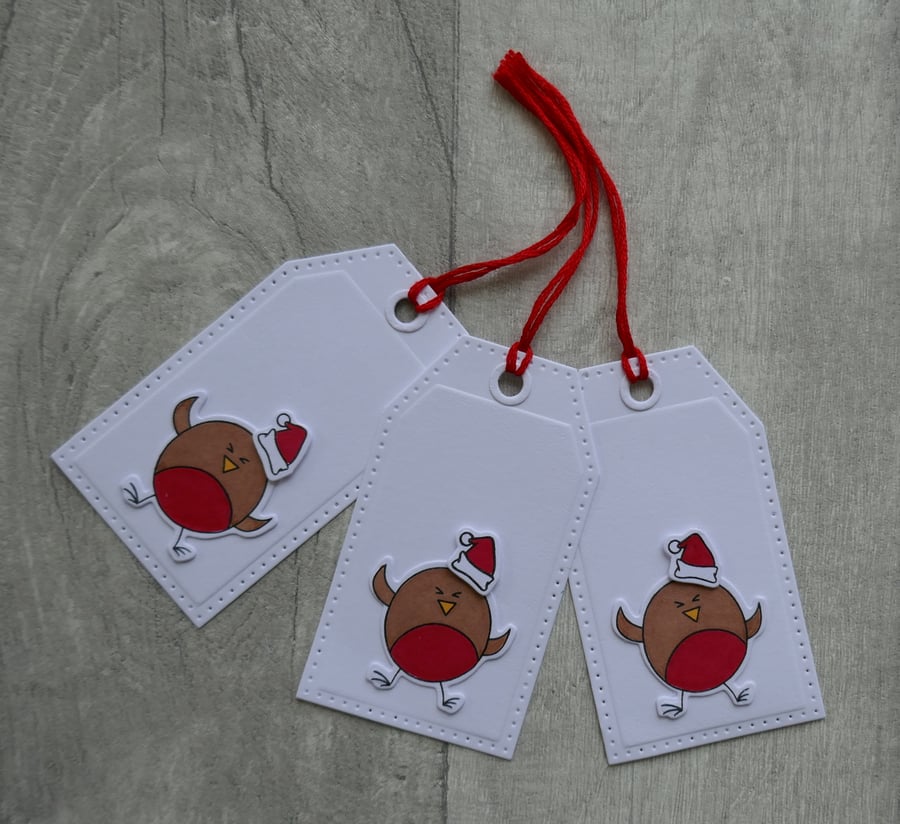 Rockin' Robin - Set of Three Christmas Gift Tags