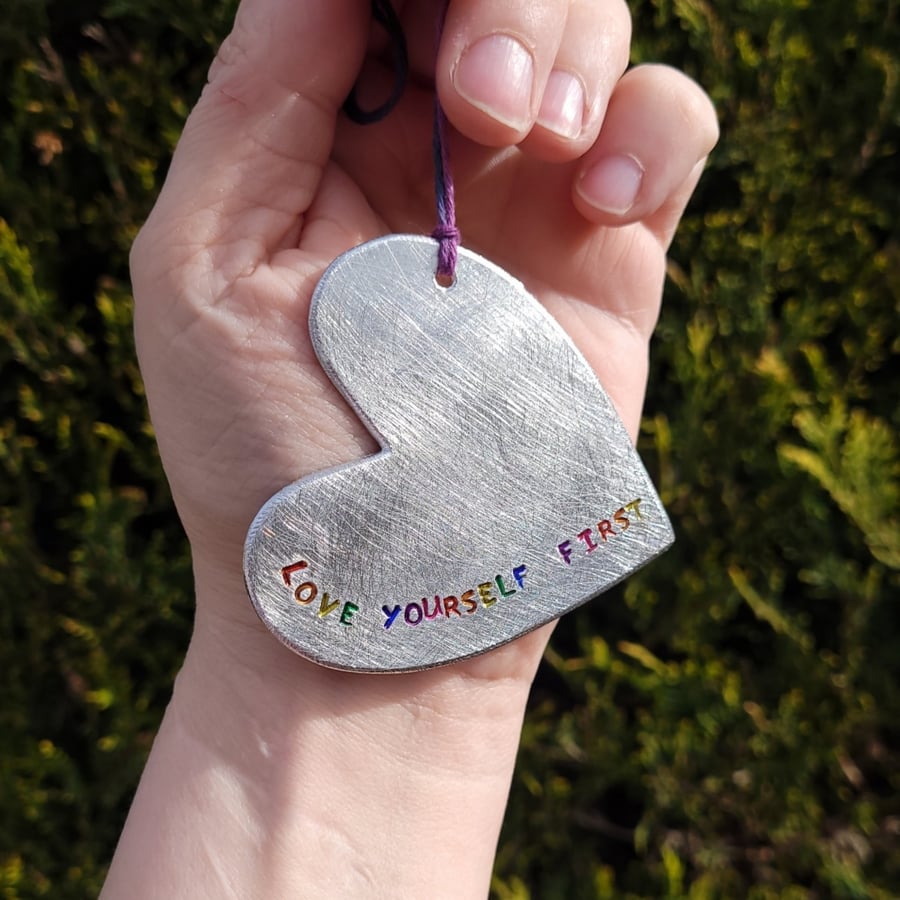 'Encouraging' Heart Hanging Decoration 