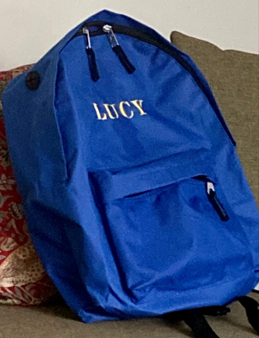 Personalised backpack 