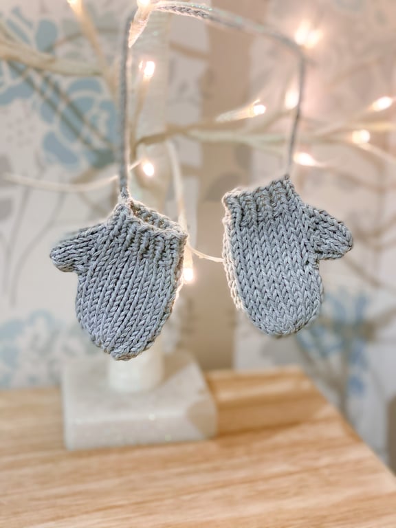 Knitted Mitten Christmas Decoration