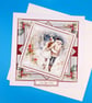 Christmas card, Couple, Large, 3d - Image 1