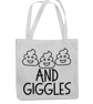 Sh.t's (poo's) and Giggles - Funny Novelty Tote Bag - Image 2