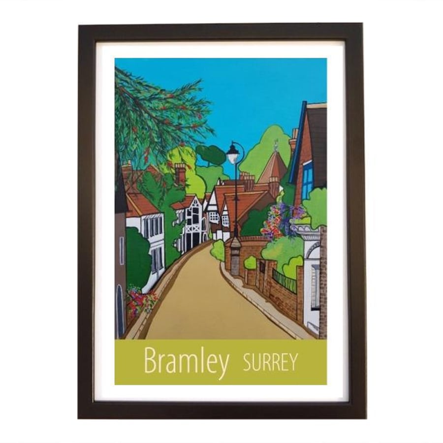 BramleySurrey travel poster print by Susie West