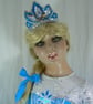 Ice Princess child's costume with tiara - Image 2